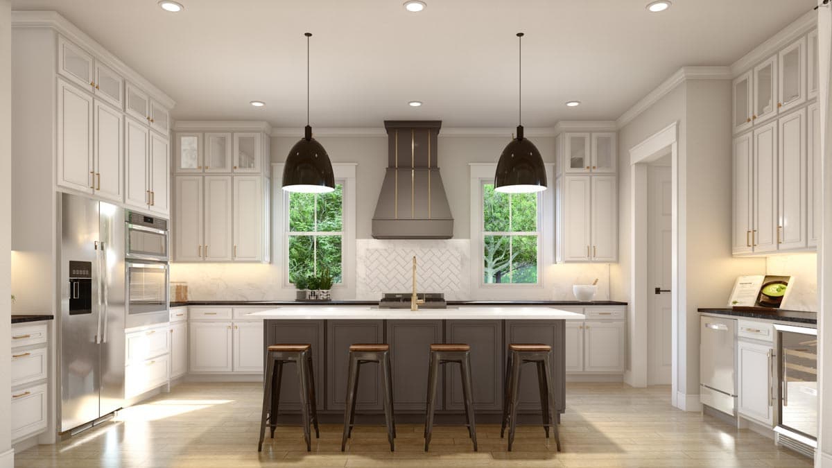 Plan 51869HZ: 2-Story Modern Farmhouse with Home Office and Large Rear Porch - Image #8 - Country, Craftsman, Modern Farmhouse, New American