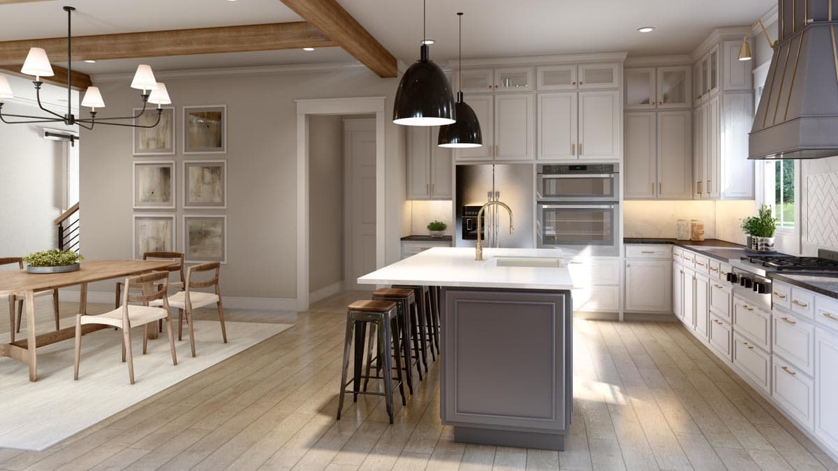 Plan 51869HZ: 2-Story Modern Farmhouse with Home Office and Large Rear Porch - Image #9 - Country, Craftsman, Modern Farmhouse, New American
