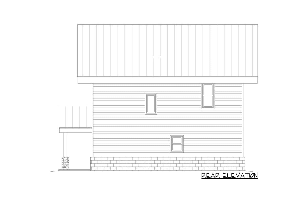 Plan 68775VR: Mountain Home Plan with Third Level Loft - Image #4 - Contemporary, Mid Century Modern, Modern, Mountain, Northwest, Rustic
