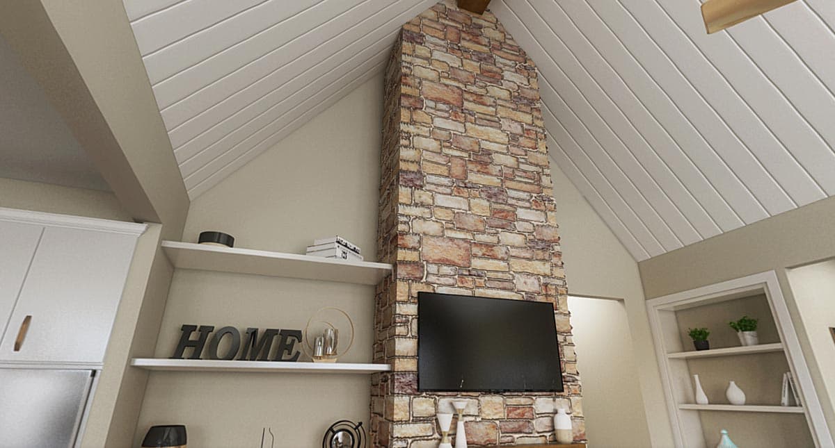 Plan 69774AM: 3-Bed New American House Plan with Open Concept Living Space - 1373 Sq Ft - Image #10 - Country, Farmhouse, Modern Farmhouse, New American, Traditional