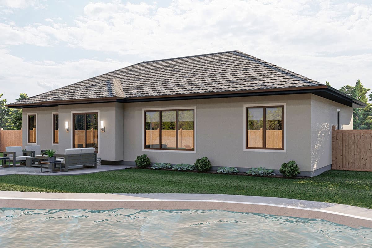 Plan 623019DJ: 1-Story Mediterranean House Plan with Stucco Exterior and a 2-Car Garage - Image #12 - European, Mediterranean, Ranch, Southern