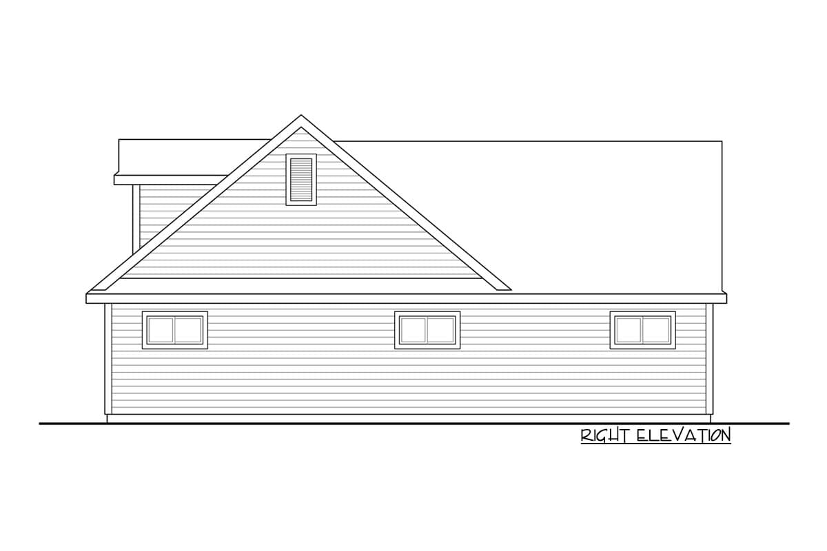 Plan 720052DA: Traditional 2-Car Garage Design with Carport on the Side - Image #4 - Traditional