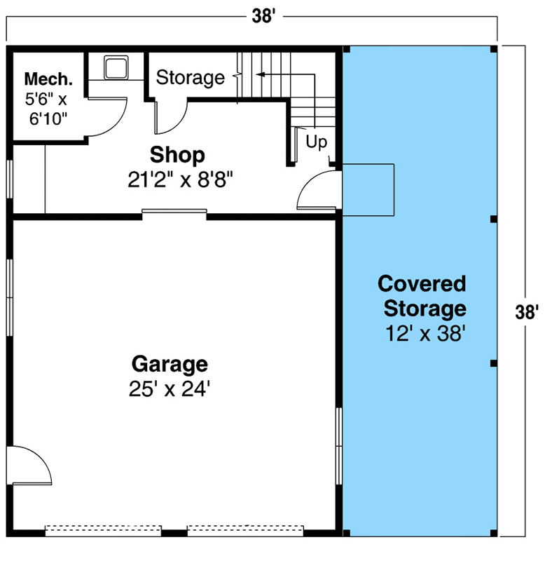 Plan 720054DA: 2-Car Garage with Upstairs Loft and Office - Floor Plan - Main Level - Carriage, Country, Rustic, Traditional
