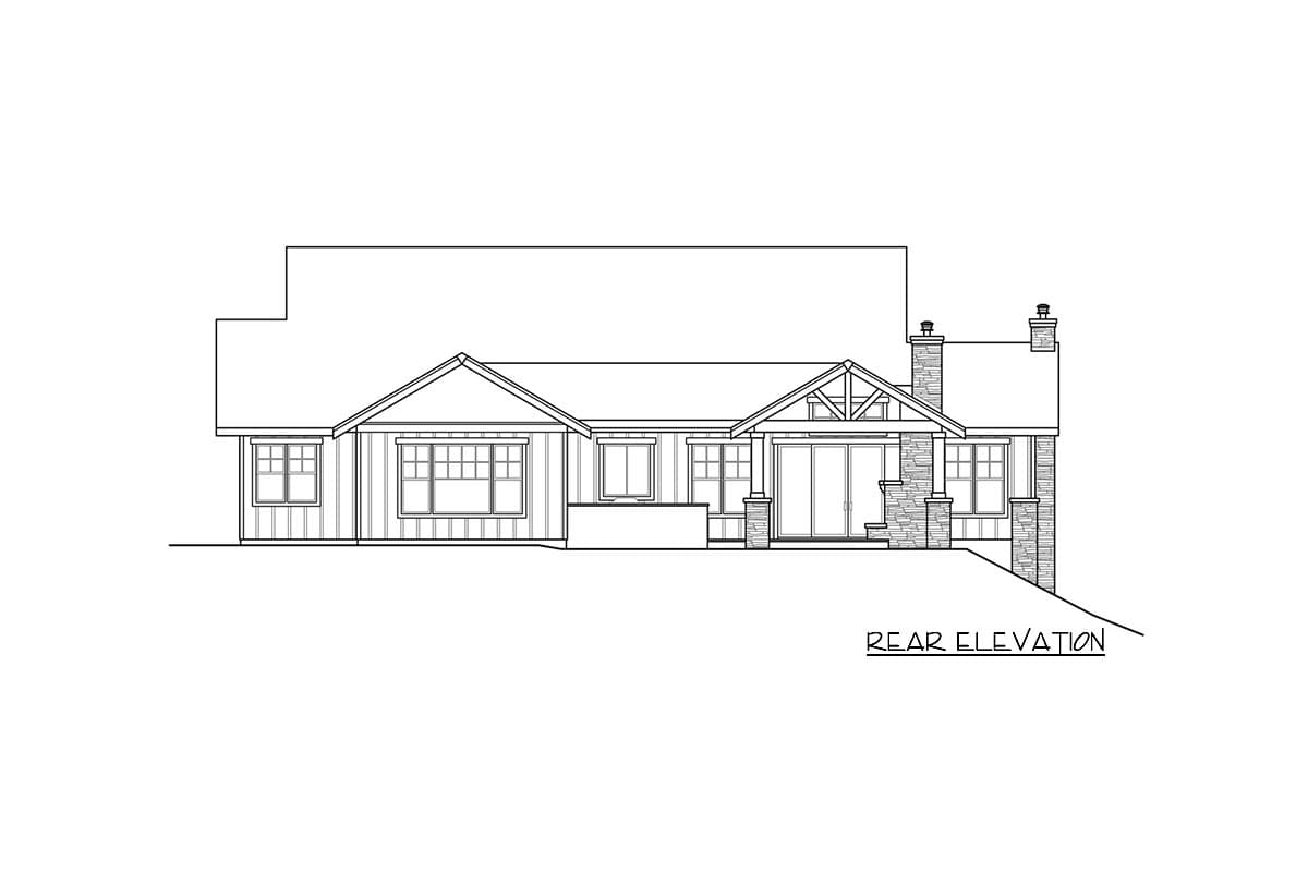 Plan 720058DA: One-story New American House Plan with Pocket Home Office and a Dog Room - Image #12 - Country, Craftsman, New American, Ranch