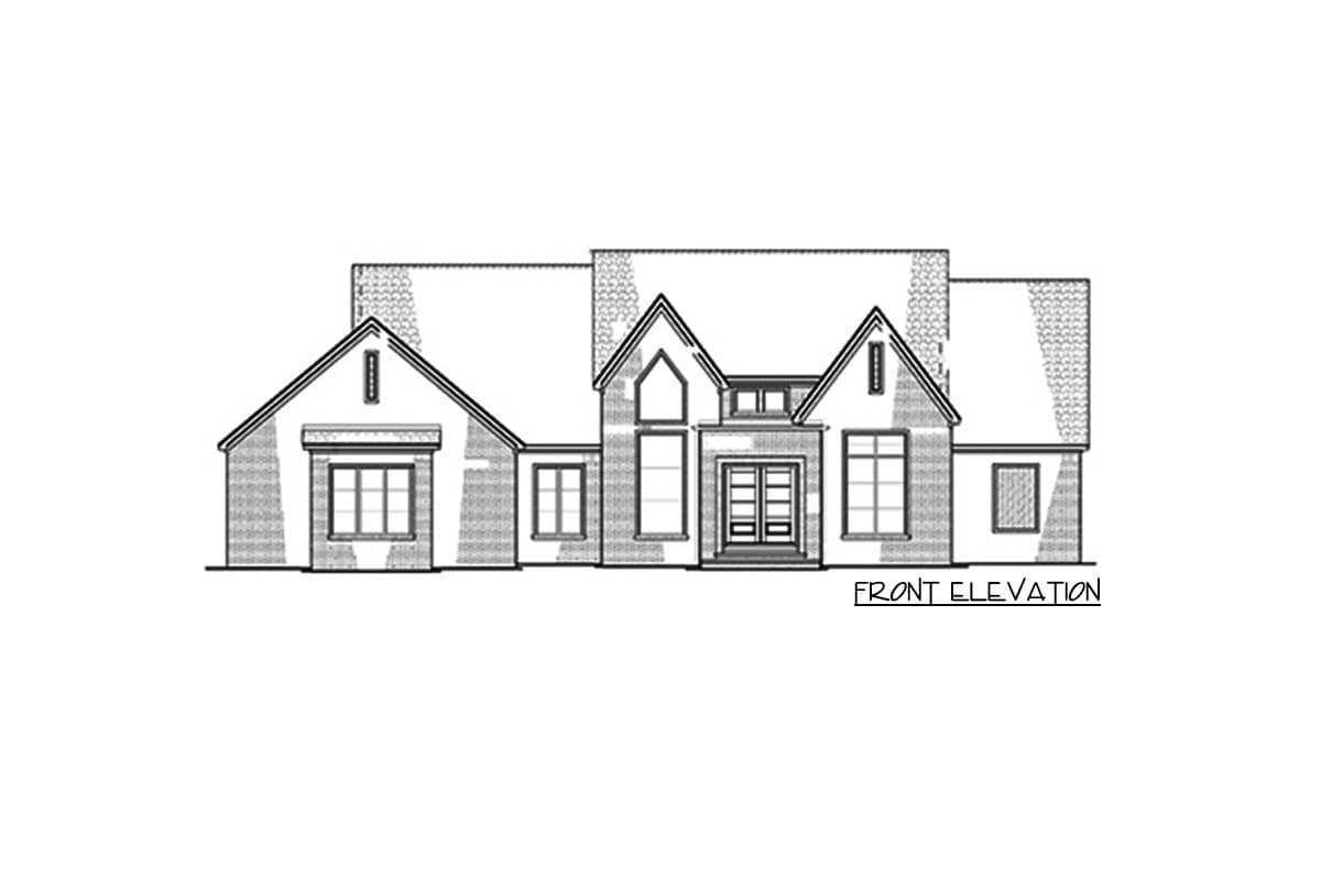 Plan 70814SND: One-Story Transitional House Plan with Modern Elegance Laundry Access from the Master Suite - 2370 S - Image #4 - Contemporary, European, Ranch, Southern, Transitional
