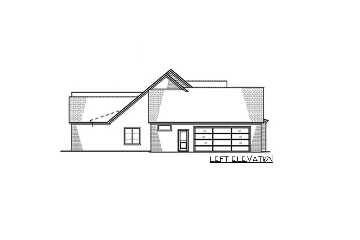 Plan 70814SND: One-Story Transitional House Plan with Modern Elegance Laundry Access from the Master Suite - 2370 S - Image #5 - Contemporary, European, Ranch, Southern, Transitional