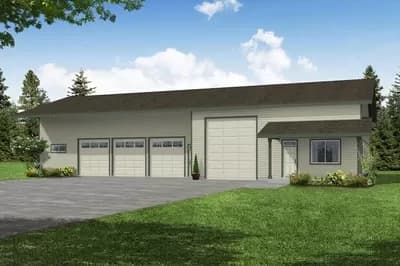 8-Car Garage with Rec Room and Study