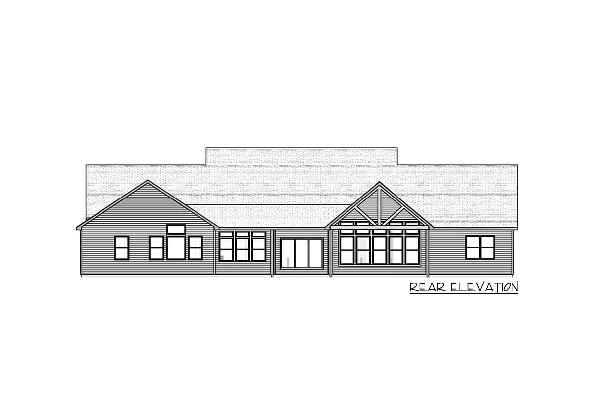 Plan 911011JVD: 4-Bed Modern Farmhouse House Plan with Home Office - 3345 Sq Ft - Image #6 - Country, Craftsman, Modern Farmhouse, Traditional