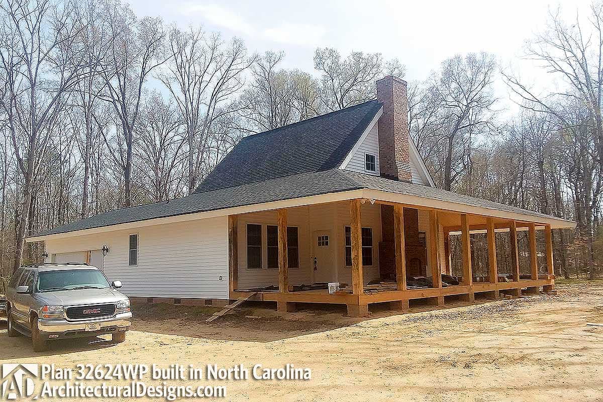 build gallery item - House Plan 32624WP comes to life in North Carolina