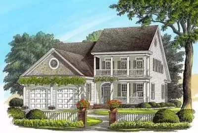 Lovely Stacked Porches