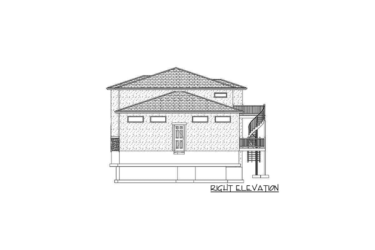 Plan 61386UT: Exclusive Transitional House Plan with Multi-level Rear Deck - Image #39 - Contemporary, European, Mountain, Transitional