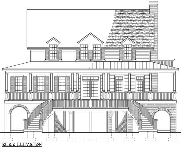 Plan 32631WP: Low Country House Plan with Wrap-around Porch