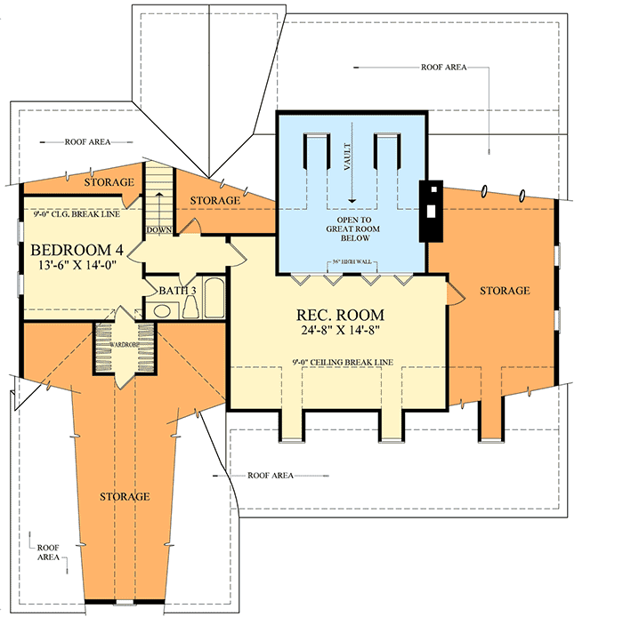 Plan 32658WP: Charming Country House Plan - Floor Plan - 2nd Floor - Cottage, Country, Farmhouse, Southern