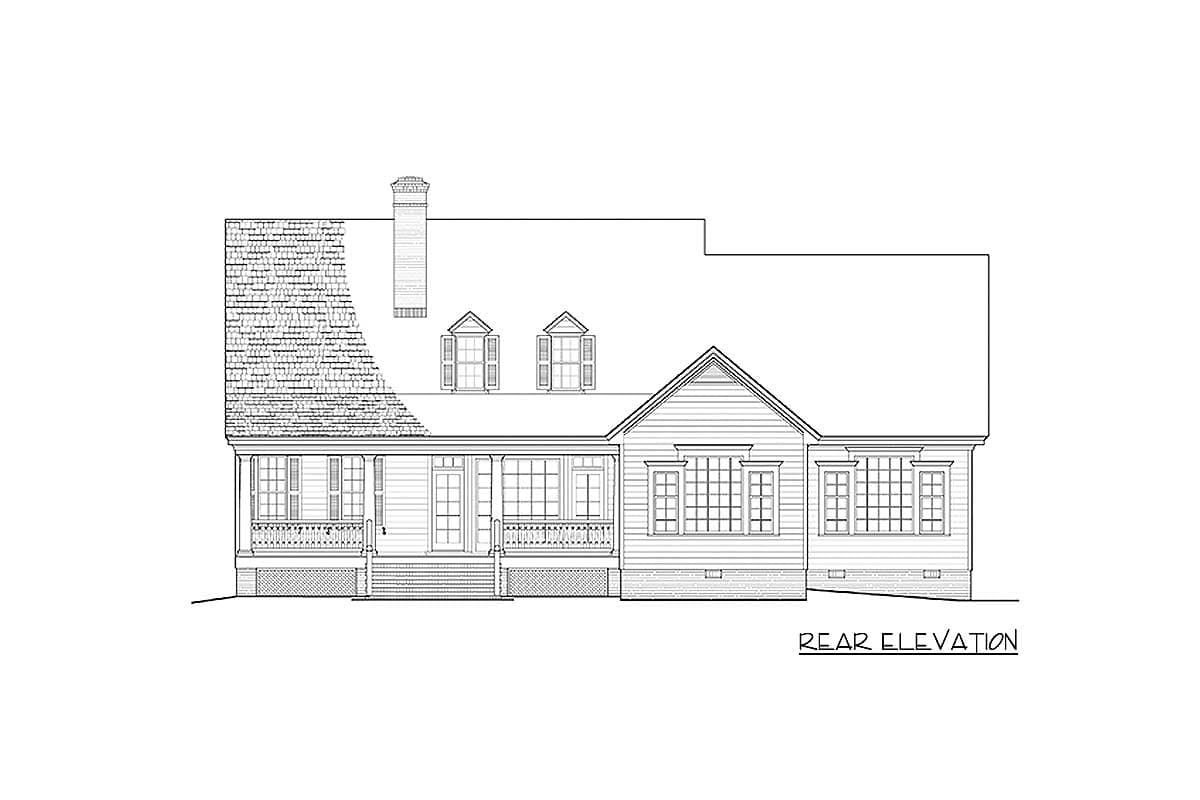 Plan 32658WP: Charming Country House Plan - Image #4 - Cottage, Country, Farmhouse, Southern