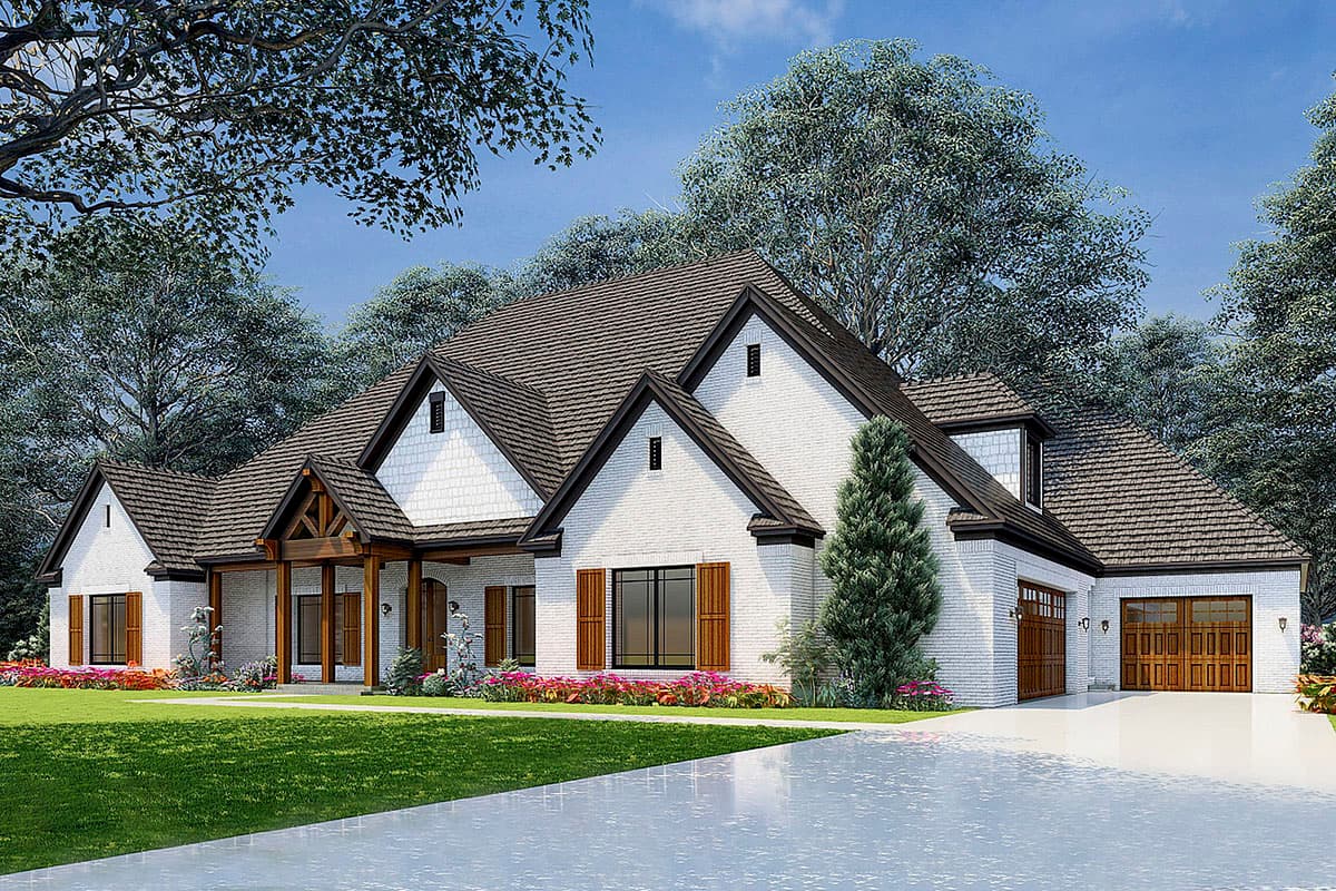 Plan 70816MK: 4-Bed Country Craftsman House Plan with Screened Porch - Image #4 - Country, Craftsman, New American, Traditional