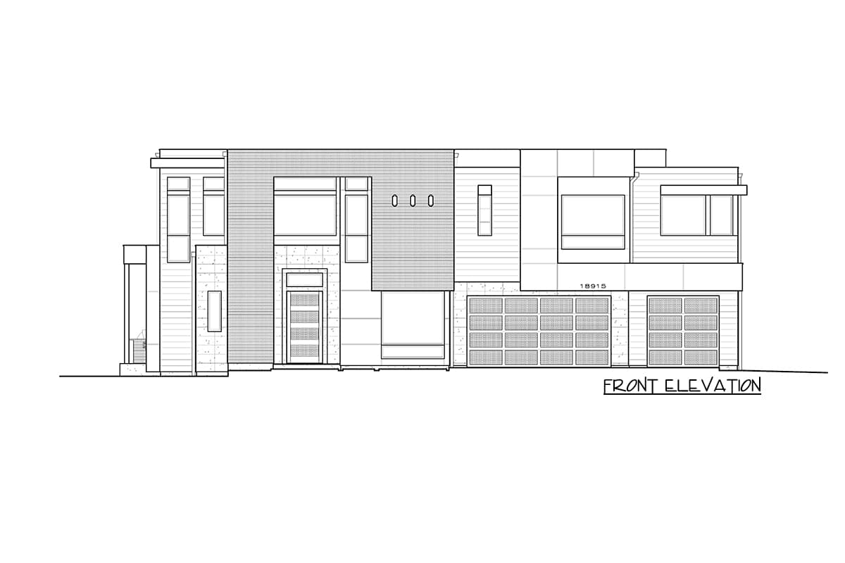 Plan 23890JD: Contemporary Northwest Home Plan with Rooftop Deck - Image #5 - Contemporary, Modern, Northwest