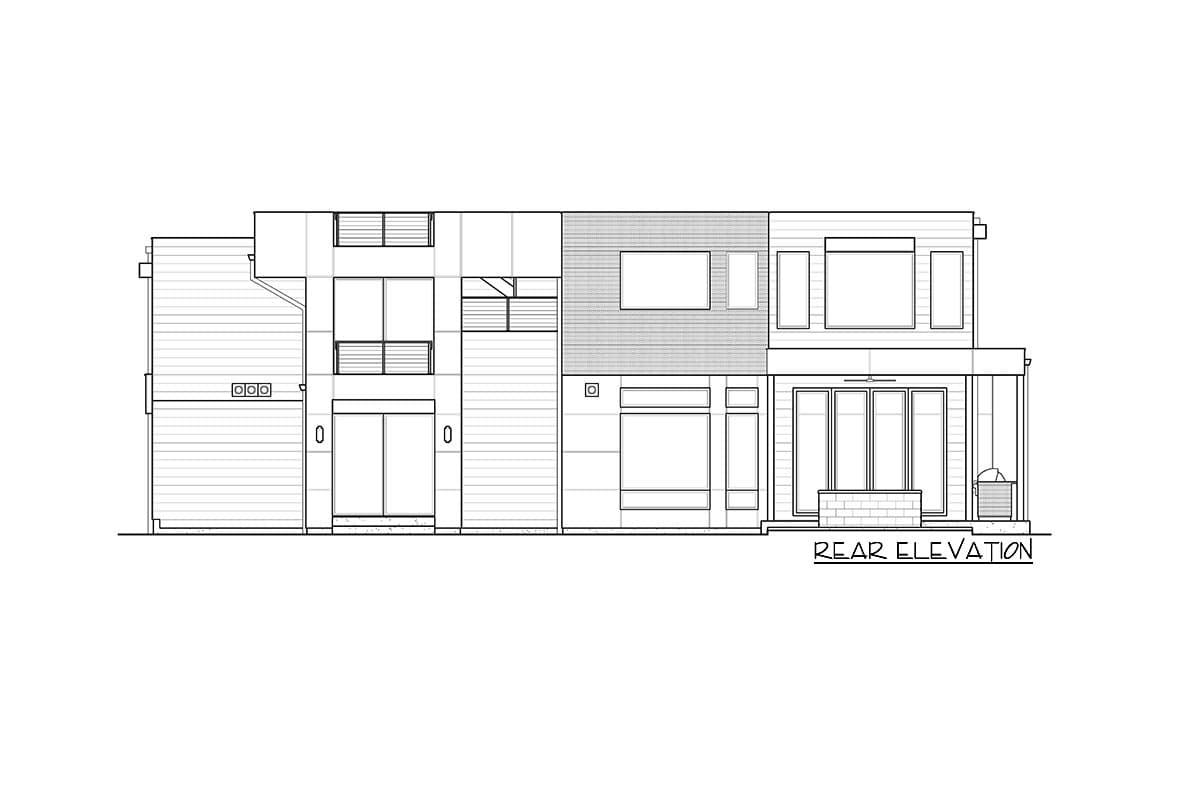 Plan 23890JD: Contemporary Northwest Home Plan with Rooftop Deck - Image #7 - Contemporary, Modern, Northwest