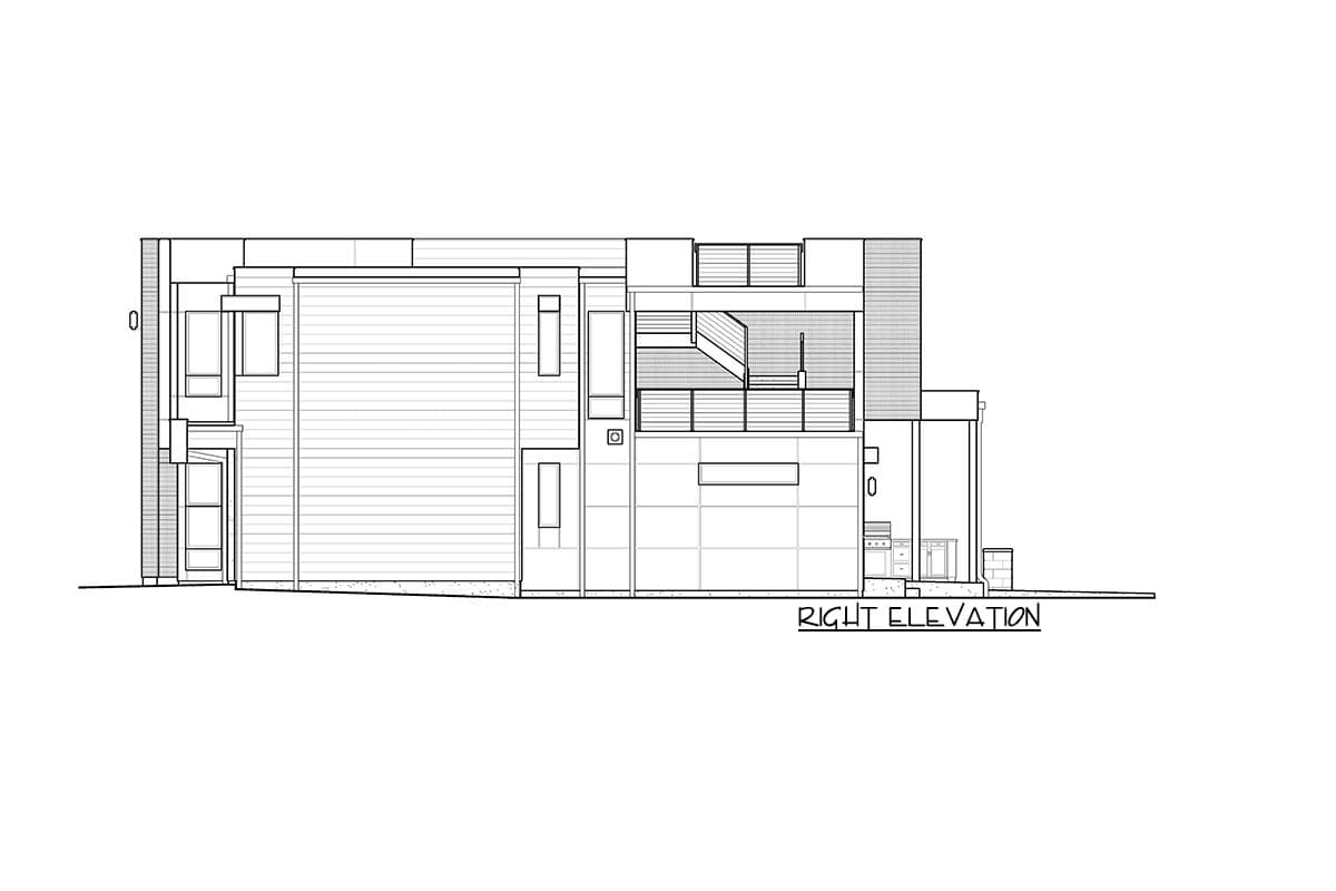 Plan 23890JD: Contemporary Northwest Home Plan with Rooftop Deck - Image #8 - Contemporary, Modern, Northwest
