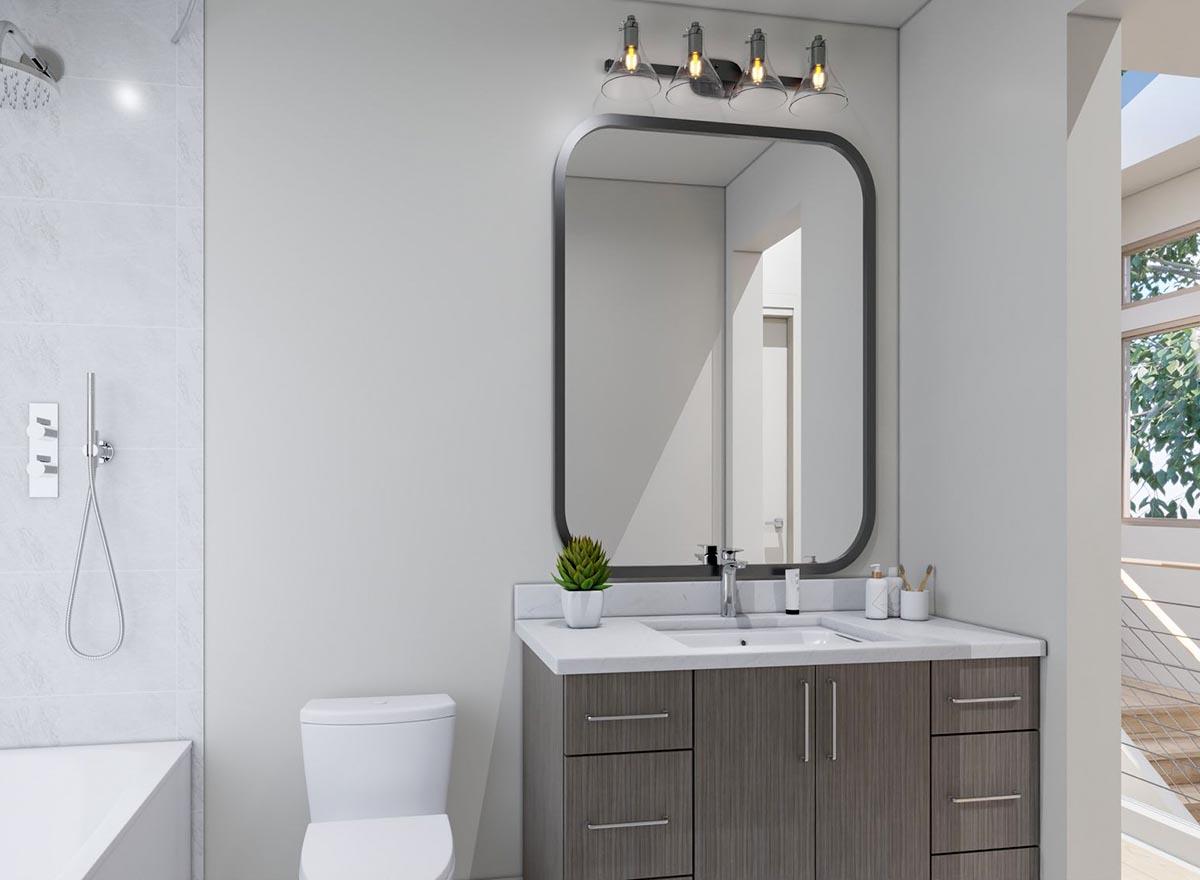 Plan 23880JD: Narrow Contemporary Two-Story Home Plan with Single Garage Bay - 1736 Sq Ft - Image #14 - Contemporary, Modern, Northwest