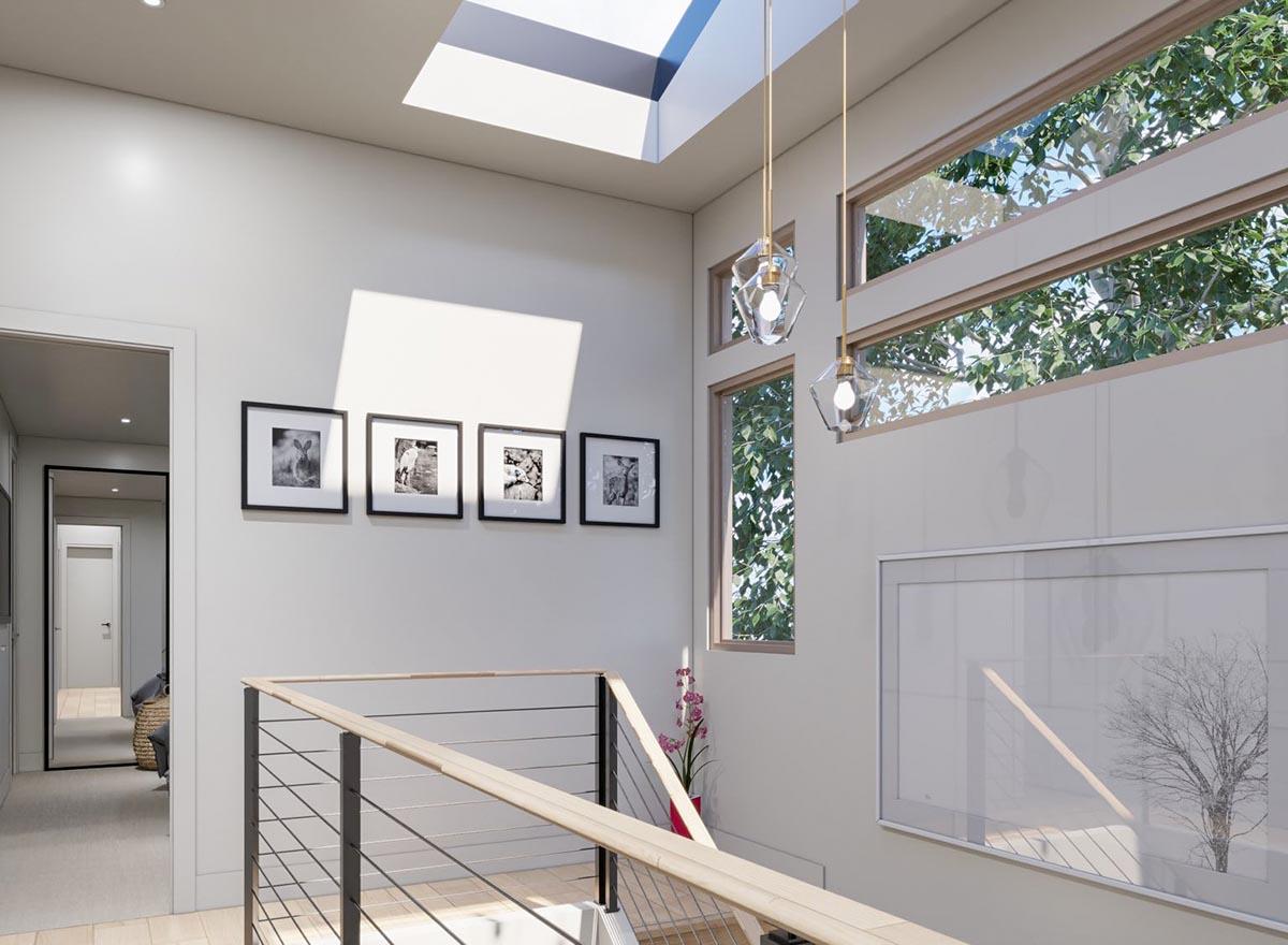 Plan 23880JD: Narrow Contemporary Two-Story Home Plan with Single Garage Bay - 1736 Sq Ft - Image #18 - Contemporary, Modern, Northwest