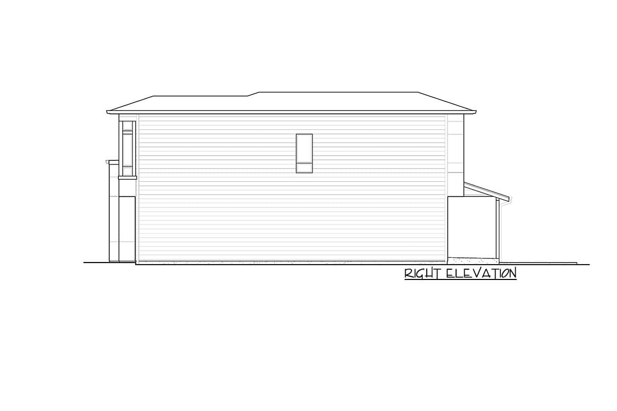 Plan 23881JD: Contemporary 3-Bed House Plan for Narrow Lots - 1736 Sq Ft - Image #6 - Contemporary, Modern, Northwest