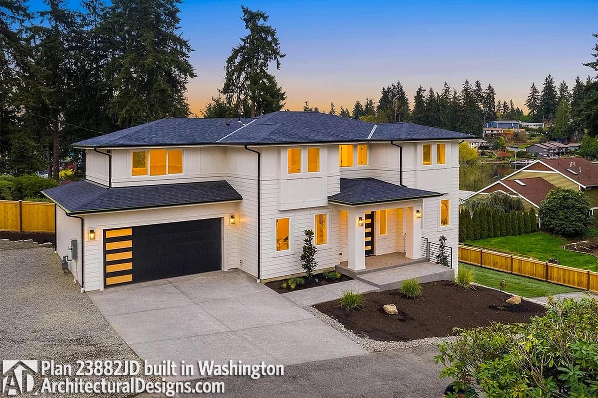 build gallery item - House Plan 23882JD comes to life in Washington!
