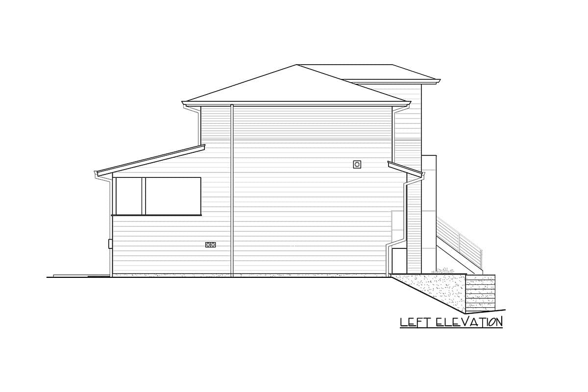 Plan 23886JD: Modern Northwest Home Plan with Sun Deck - Image #5 - Modern, Northwest