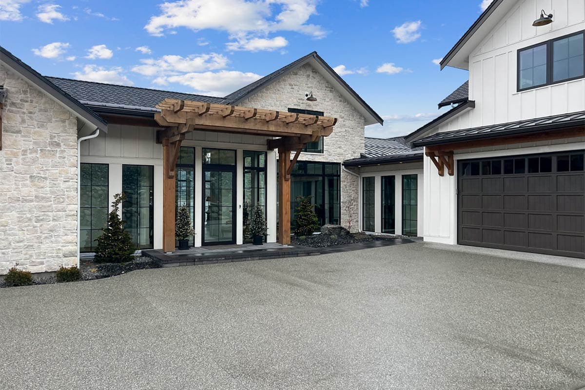 Plan 23895JD: Luxury New American Farmhouse Plan with Tall Ceilings above Great Room - 6589 Sq Ft - Image #7 - Country, Modern Farmhouse, New American, Northwest, Rustic