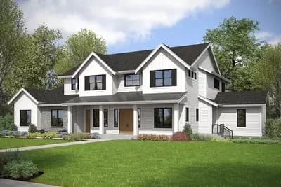 Luxury Modern Farmhouse with 2-Story Great Room and Private Guest Suite