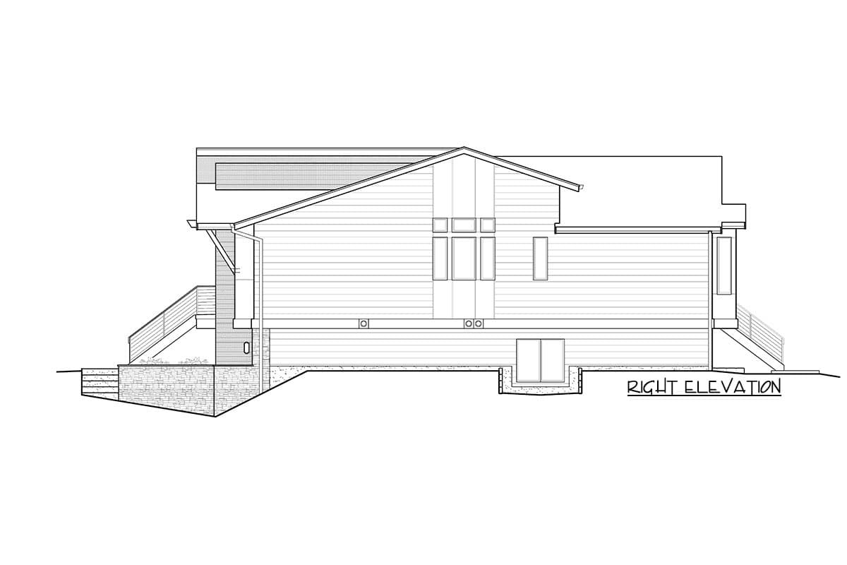 Plan 23900JD: Contemporary Home Plan for an Up-sloping Lot - Image #7 - Contemporary, Modern, Northwest