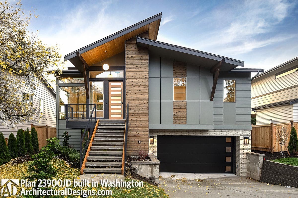 build gallery item - Modern House Plan 23900JD Comes to Life in Washington