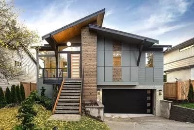 Contemporary Home Plan for an Up-sloping Lot