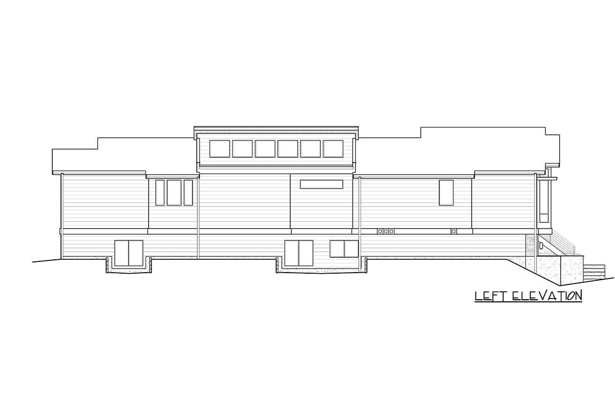Plan 23901JD: Narrow Contemporary Northwest House Plan with Den and Main-floor Master Bedroom - Image #10 - Contemporary, Modern, Northwest, Prairie