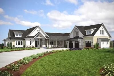 Spacious New American House Plan with Loads of Outdoor Living Space
