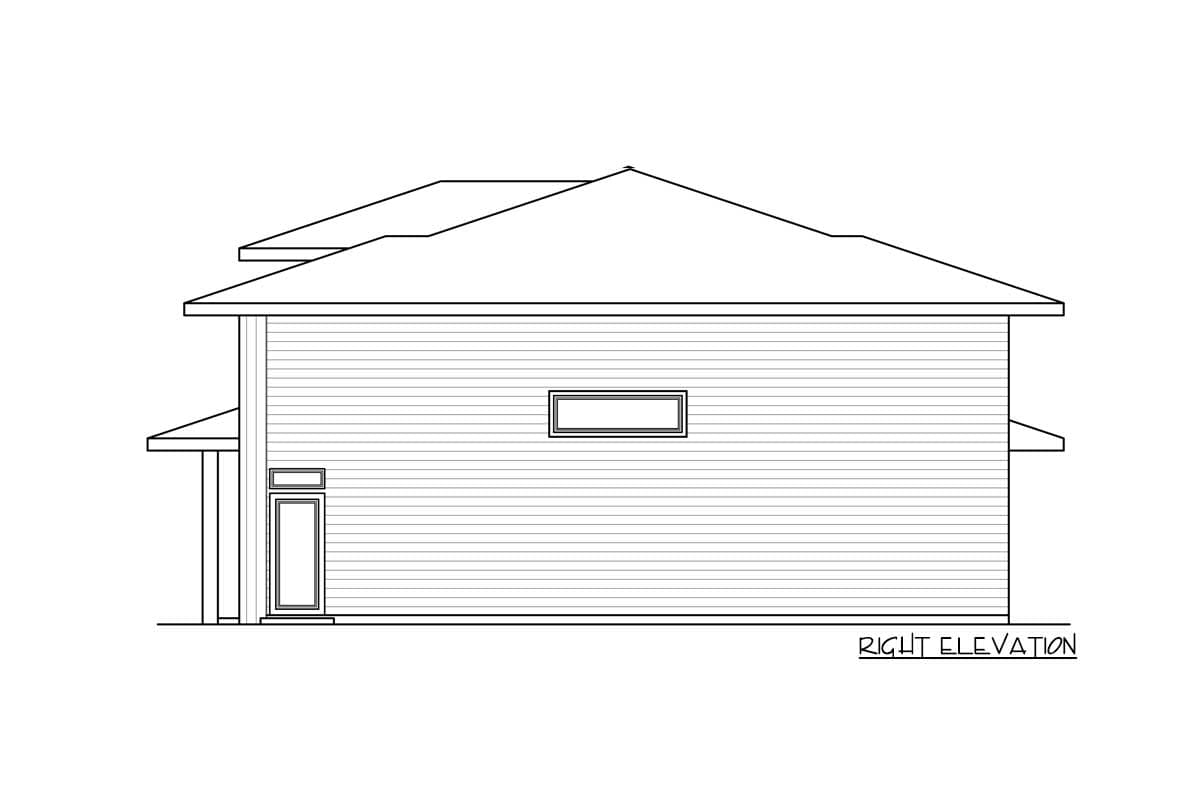 Plan 85345MS: Modern Garage Studio with an RV Bay - Image #15 - Carriage, Mid Century Modern, Modern, Northwest, Prairie