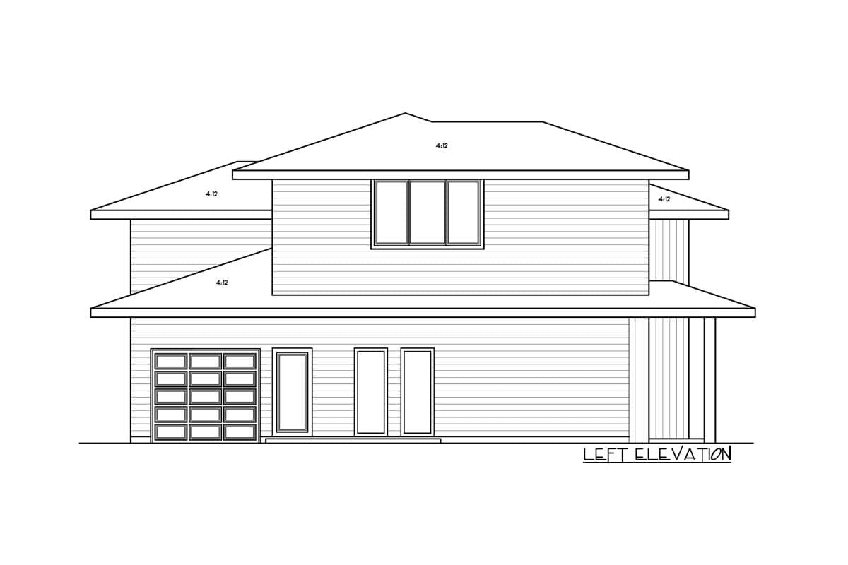 Plan 85345MS: Modern Garage Studio with an RV Bay - Image #14 - Carriage, Mid Century Modern, Modern, Northwest, Prairie