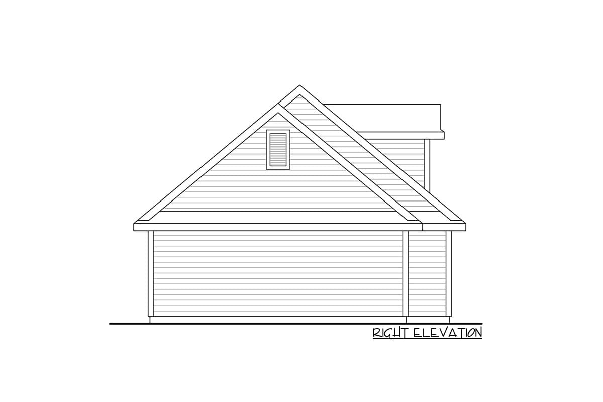 Plan 720080DA: Simple Garage Plan with Attic Storage - Image #5 - Traditional