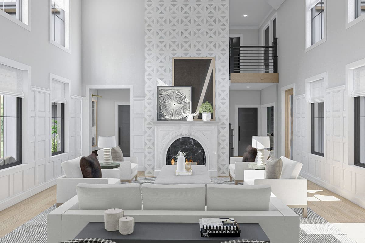 Plan 623022DJ: 5-Bedroom Modern Farmhouse Plan with In-Law Suite and 2-Car Side Garage - 3124 Sq Ft - Image #8 - Country, Farmhouse, Modern Farmhouse, New American