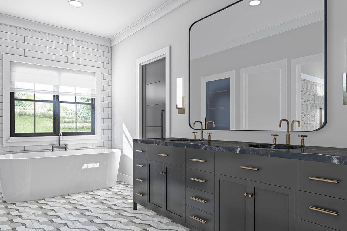 Plan 623022DJ: 5-Bedroom Modern Farmhouse Plan with In-Law Suite and 2-Car Side Garage - 3124 Sq Ft - Image #14 - Country, Farmhouse, Modern Farmhouse, New American