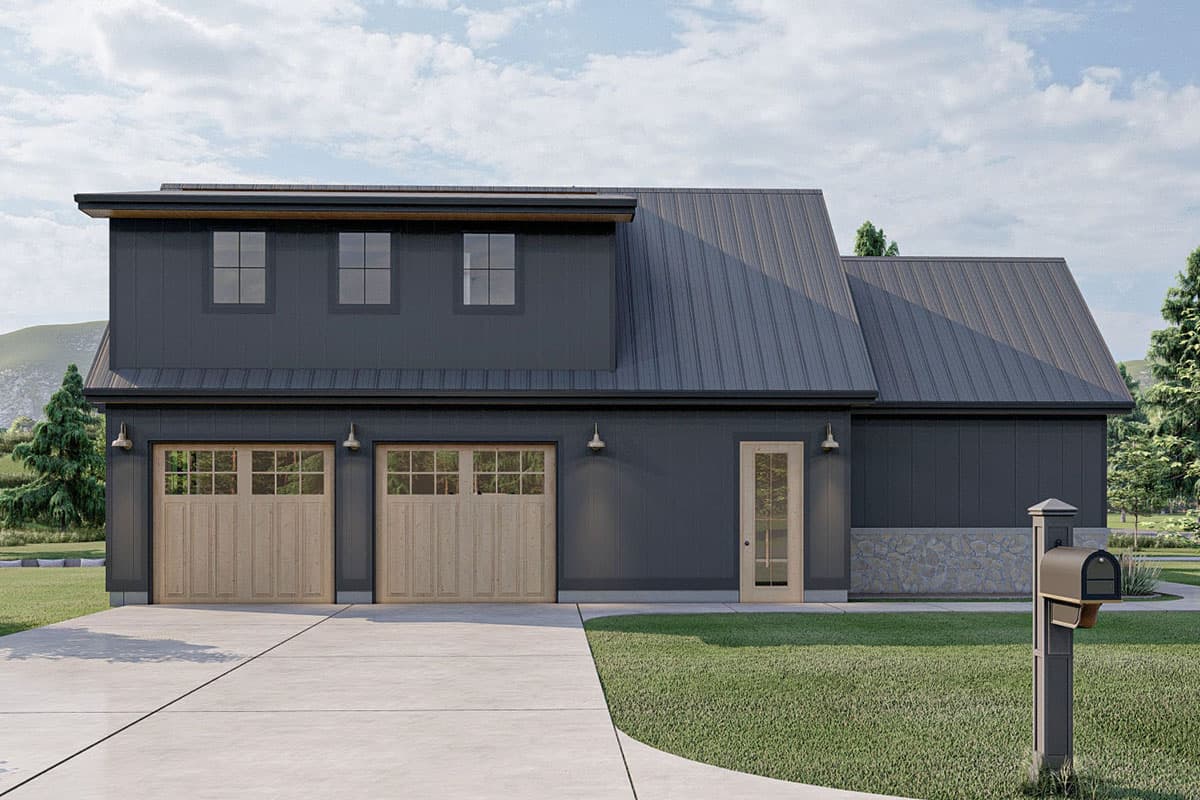 Plan 623022DJ: 5-Bedroom Modern Farmhouse Plan with In-Law Suite and 2-Car Side Garage - 3124 Sq Ft - Image #6 - Country, Farmhouse, Modern Farmhouse, New American