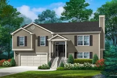 Traditional Two-story Home Plan with Open Living Space