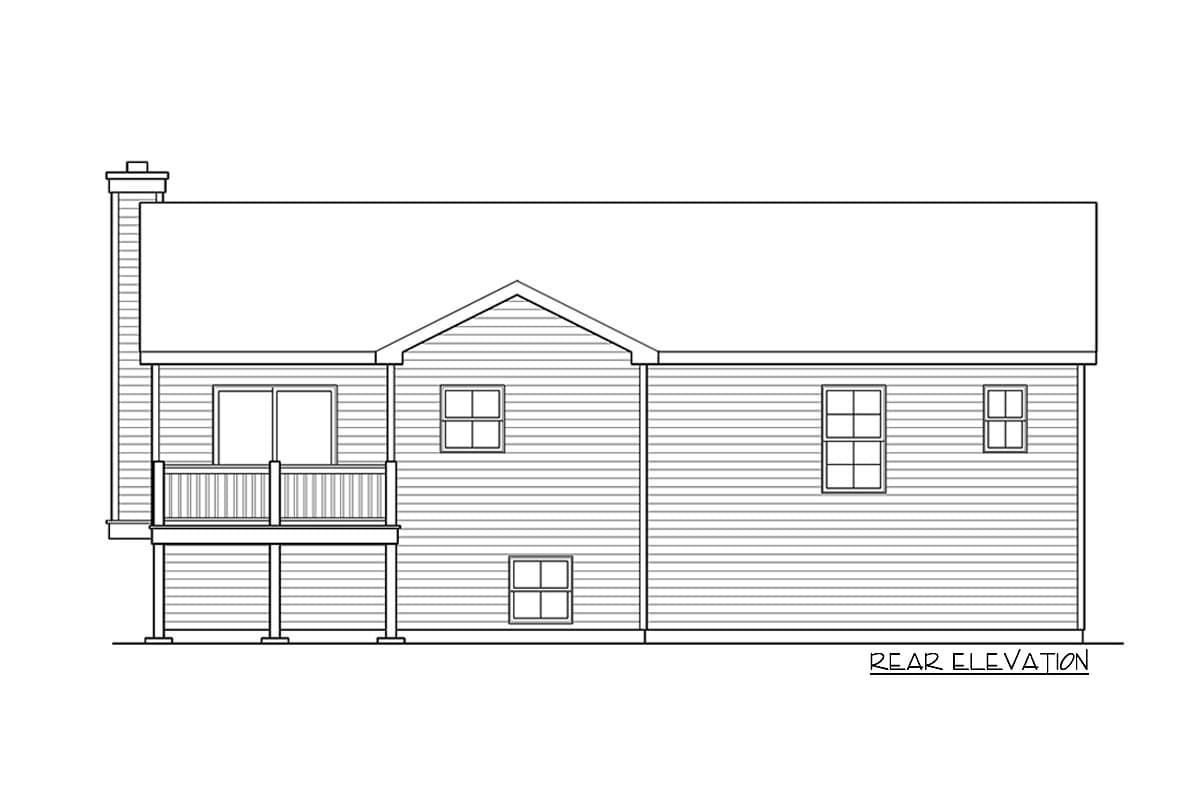 Plan 22171SL: Split-Level Traditional Home Plan with Mudroom - Image #4 - Traditional