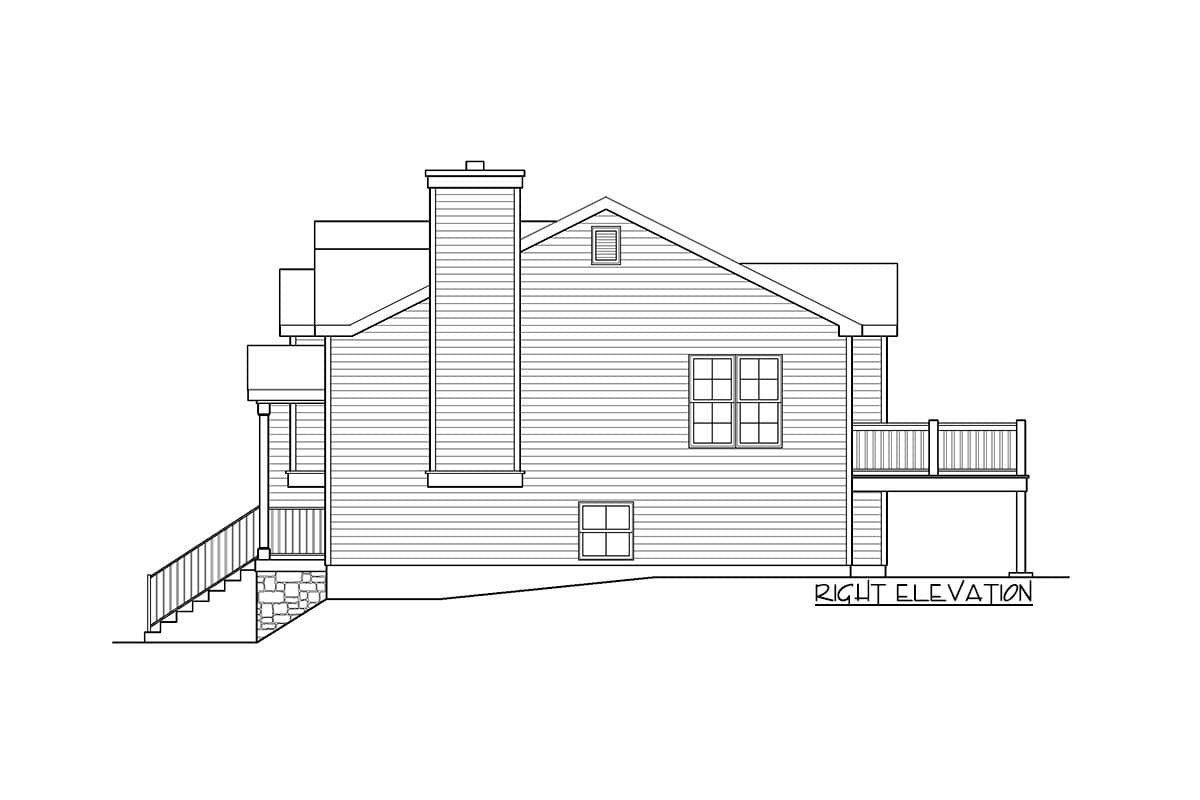 Plan 22171SL: Split-Level Traditional Home Plan with Mudroom - Image #5 - Traditional