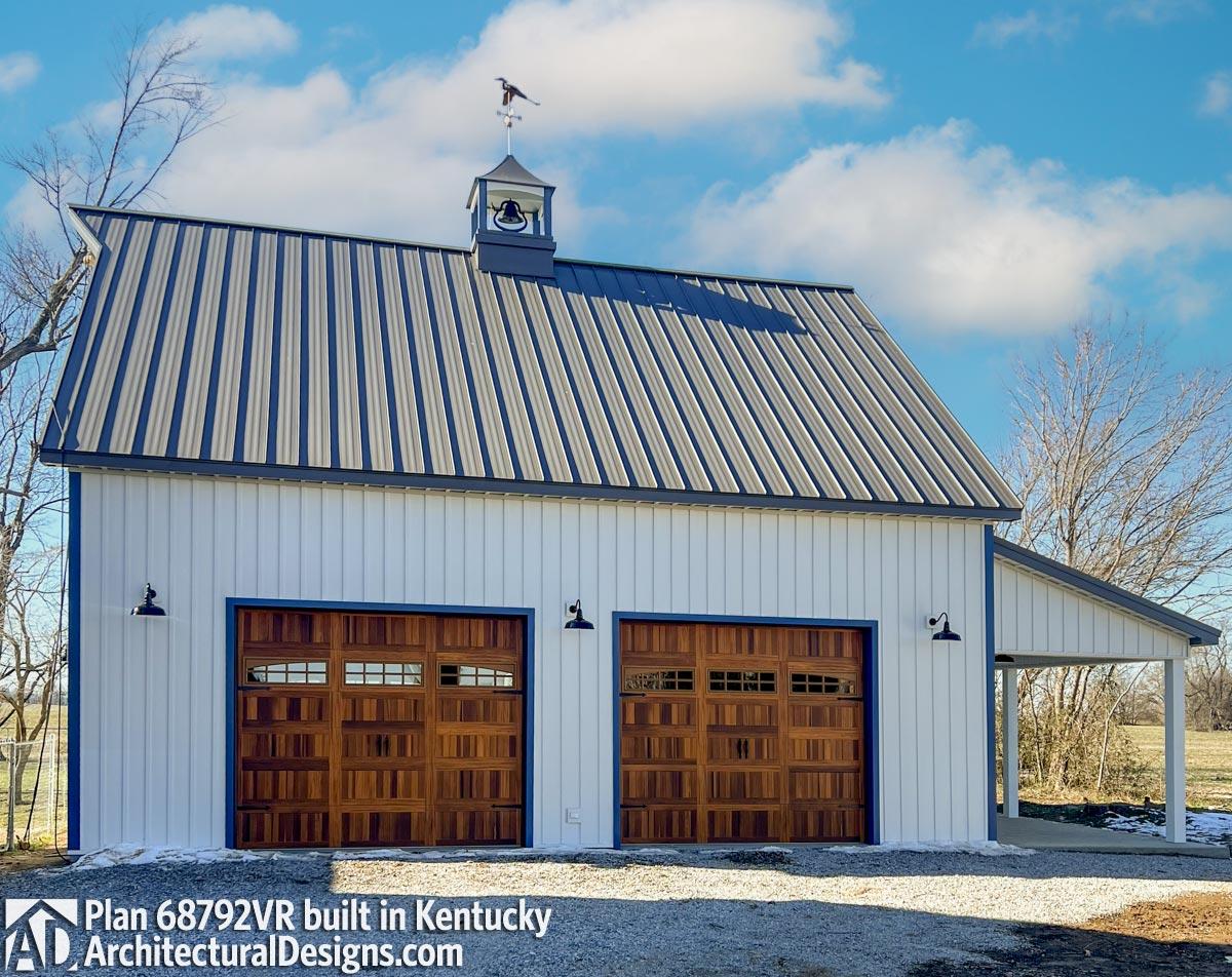 build gallery item - Barn-Style Garage Plan 68792VR Comes to Life in Kentucky