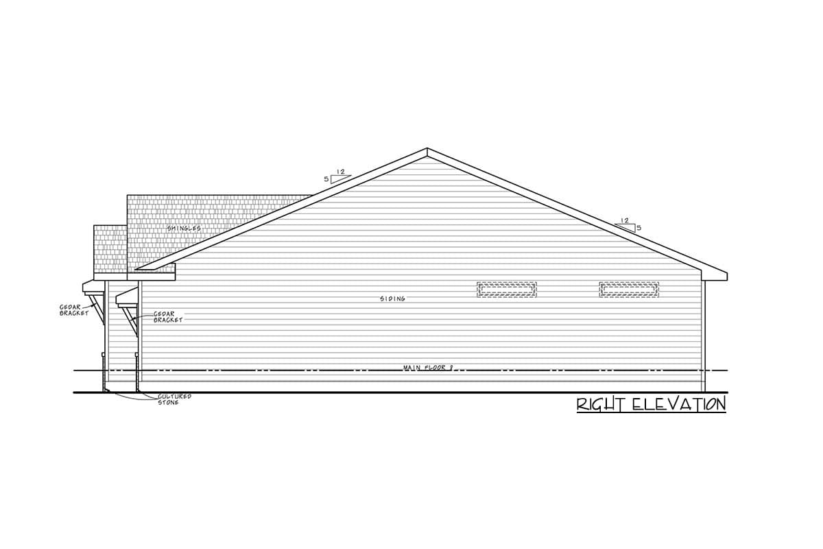 Plan 42680DB: Small New American 2-Bed House Plan with Pocket Office - Image #4 - Country, Craftsman, New American, Ranch