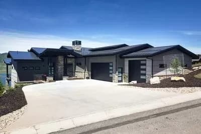 Contemporary Mountain Home Plan with Walk-out Lower Level