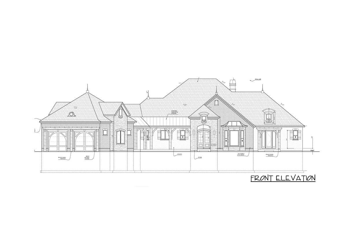 Plan 849001PGE: Spacious French Country Home Plan with Deluxe Owner's Suite - Image #96 - European, French Country