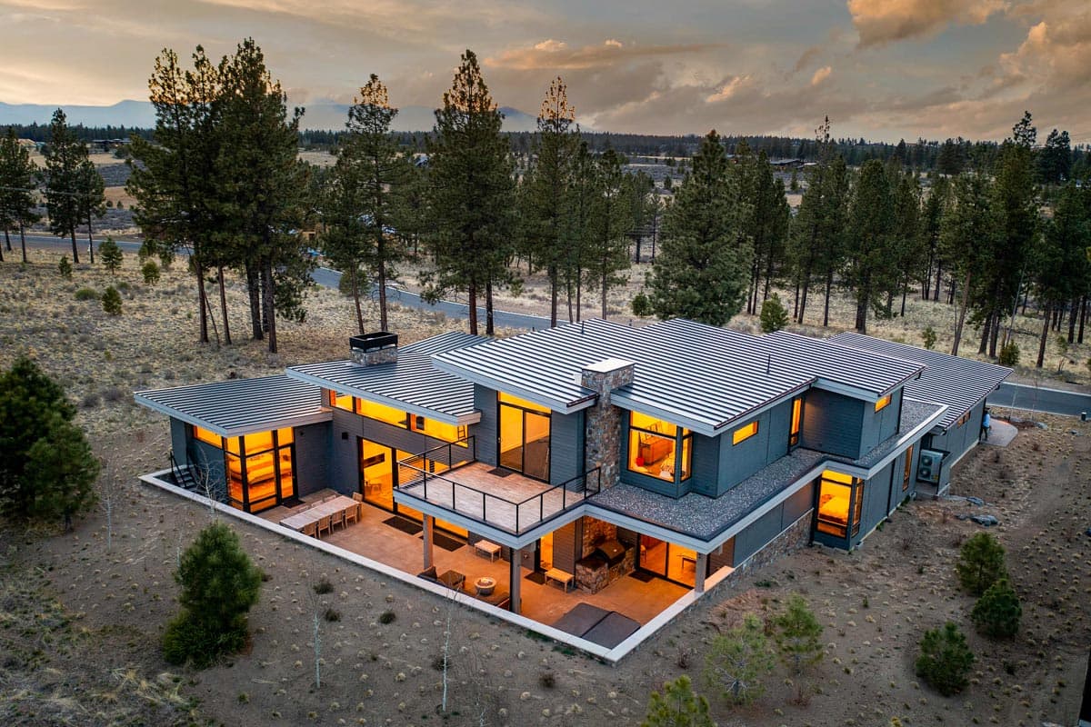 Plan 54243HU: Spacious Contemporary Northwest Home Plan with Glass-enclosed Great Room - Image #9 - Contemporary, Mid Century Modern, Modern, Northwest