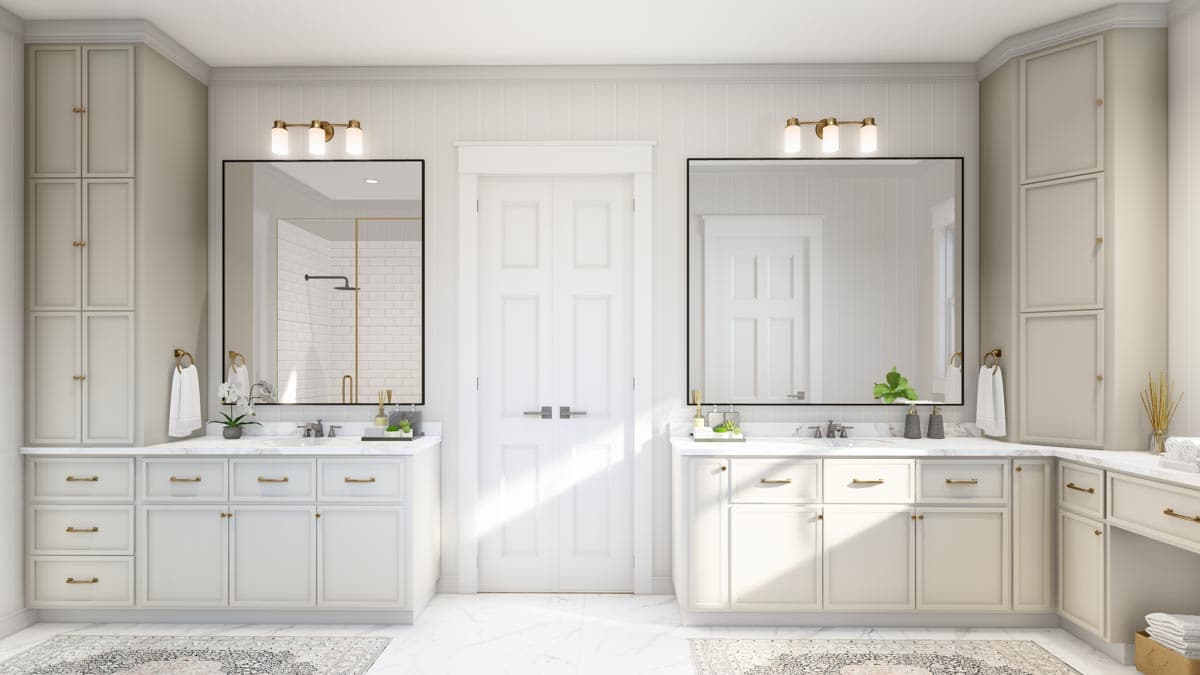 Plan 51870HZ: 3-Bed Modern Farmhouse with 10'-Deep Wrap Around Porch and a Bonus Room - Image #15 - Country, Modern Farmhouse, Southern