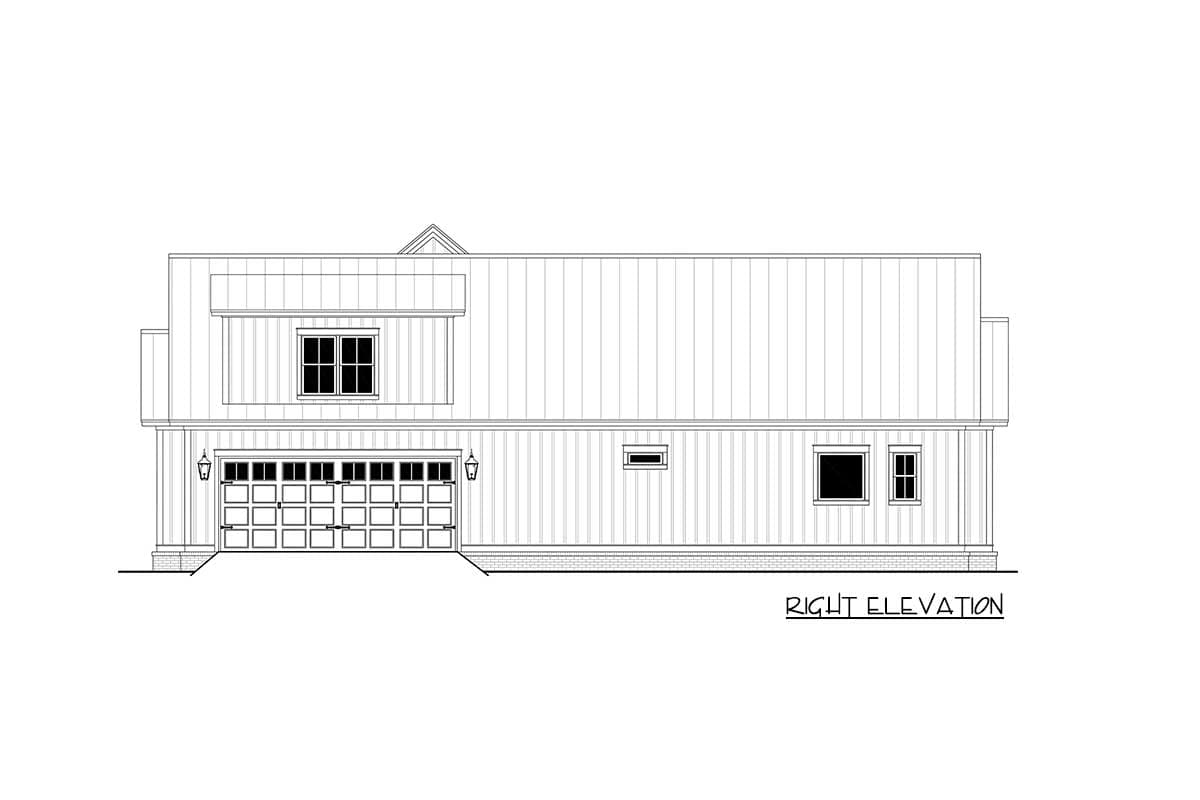 Plan 51870HZ: 3-Bed Modern Farmhouse with 10'-Deep Wrap Around Porch and a Bonus Room - Image #19 - Country, Modern Farmhouse, Southern